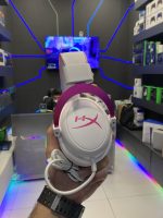خرید هدست اپن باکس hyperx cloud 2 سفید صورتی