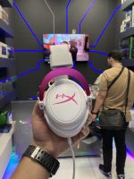 خرید هدست اپن باکس hyperx cloud 2 سفید صورتی - تصویر 5