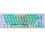 خرید کیبورد - بی‌سیم - Redragon K631 Castor Pro - سفید و نعنایی - تصویر 2